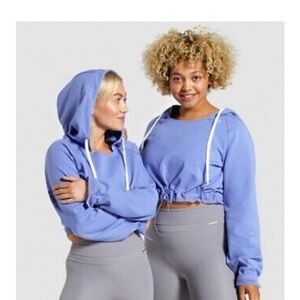 Stylish Blue Hooded Sweatshirt